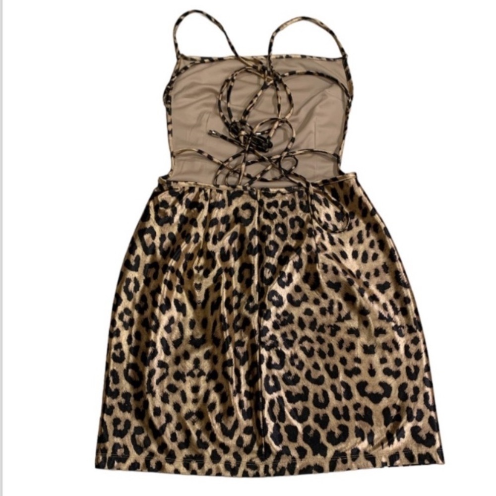 Leopard Print Mini Dress - Picture 5 of 8